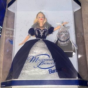 Barbie Millennium Princess in Navy & Silver Gown
